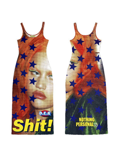 Original Design Slim Vest Long Dress【s0000017403】