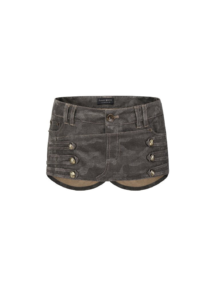 Vintage Batik Camouflage Shorts【s0000018484】