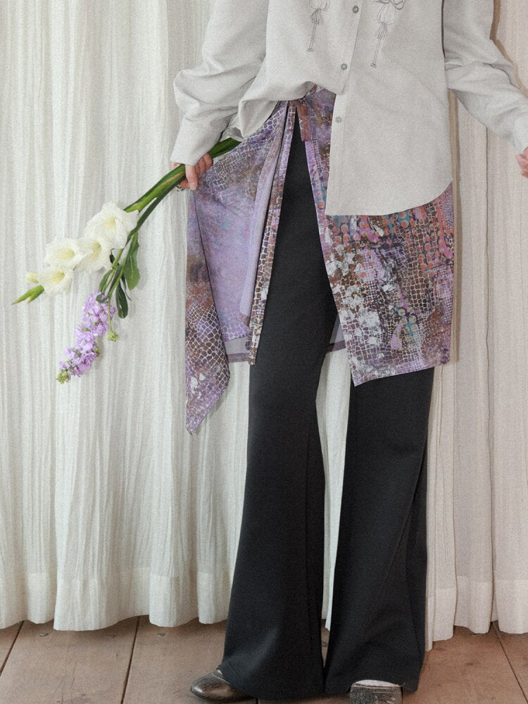 Twilight Printed Bell Bottoms【s0000015456】