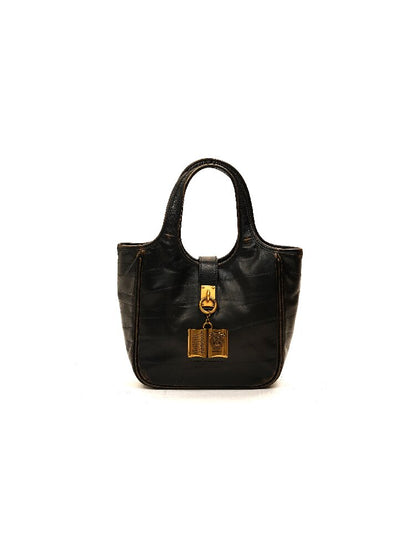 Matte Cowhide Vintage Basket Bag【s0000017914】