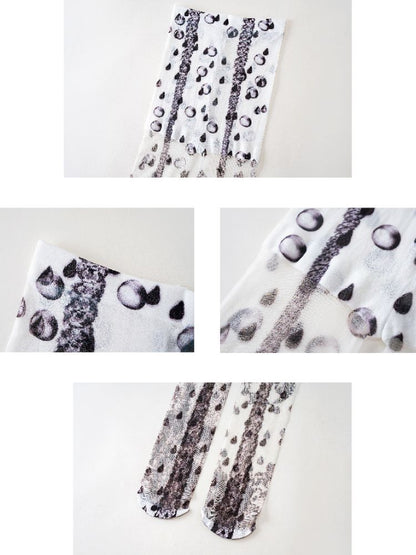 Irregular Print 10D Ultra-thin Stockings【s0000013174】