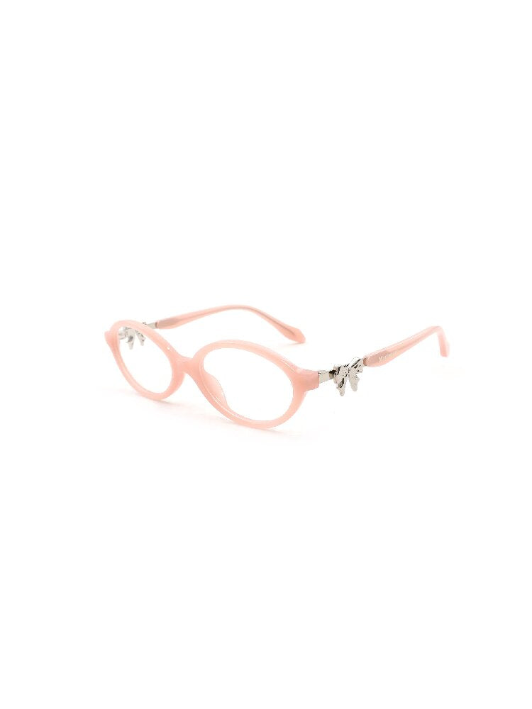 Metal Bow Round Glasses【s0000017439】