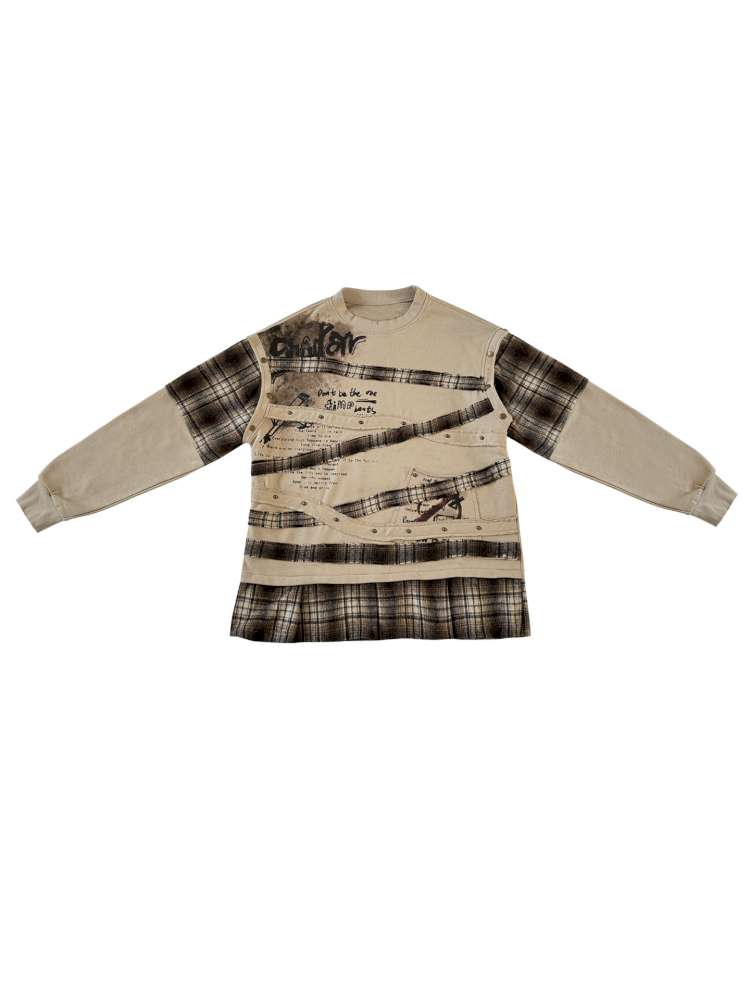 Wasteland Print Detachable Sweatshirt【s0000014831】