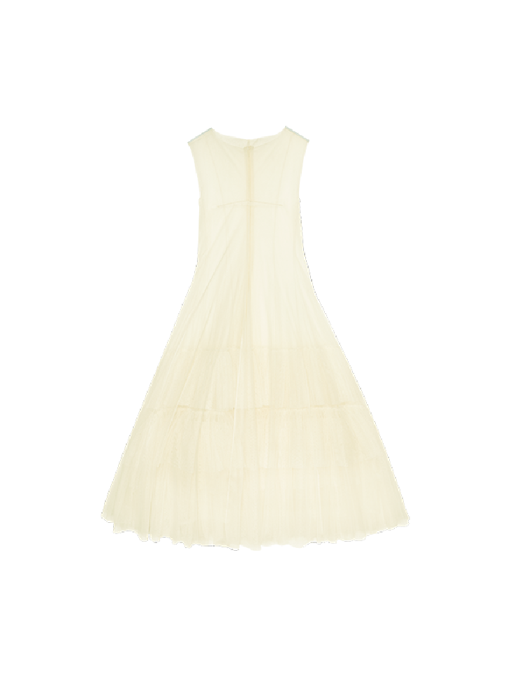 Mesh Sheer Layered Sleeveless Dress【s0000011564】
