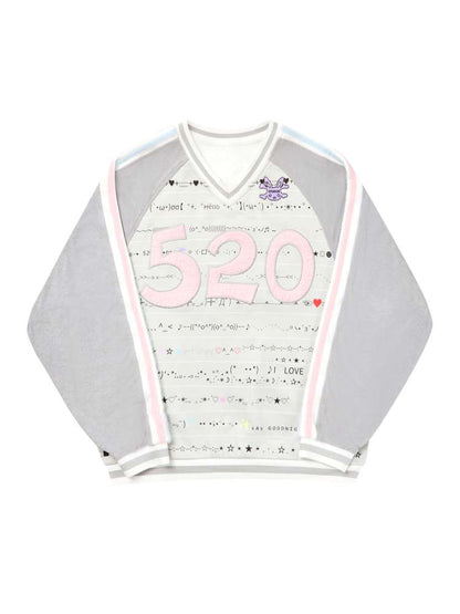 Embroidered Raglan Sleeve Sweatshirt【s0000014638】