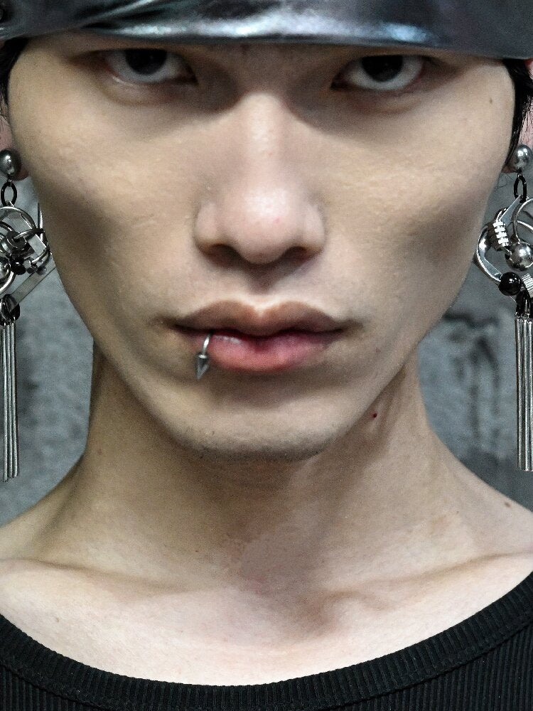 Hardcore Mechanical Punk Stud Earrings【s0000018874】
