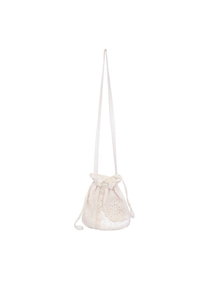 Crochet Patchwork Drawstring Bag【s0000016506】