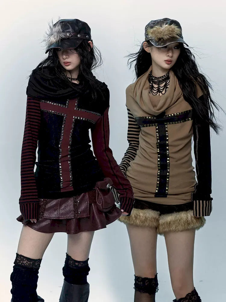 Striped Long Sleeve T-Shirt【s0000011216】