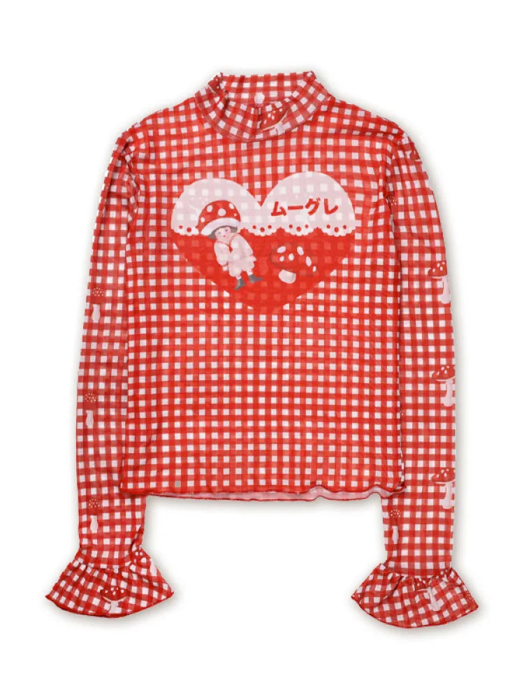 Red Mesh Sun Protection Base【s0000013936】