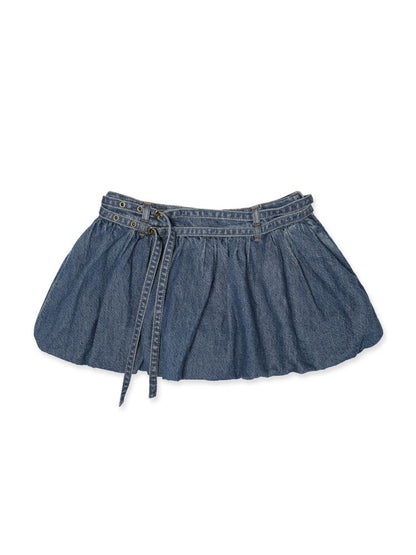 Adjustable buckle anti-glare cowboy bud skirt【s0000013462】