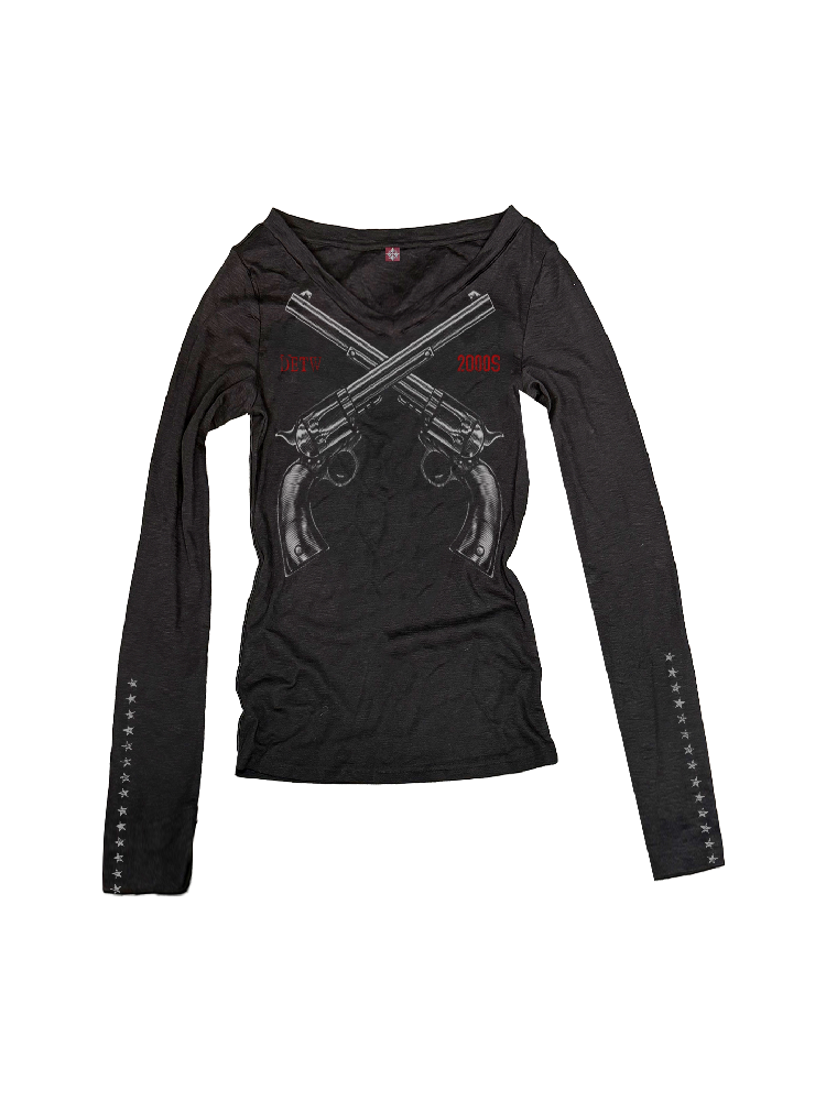 Punk Dual Guns Base Long-Sleeve T【s0000018328】