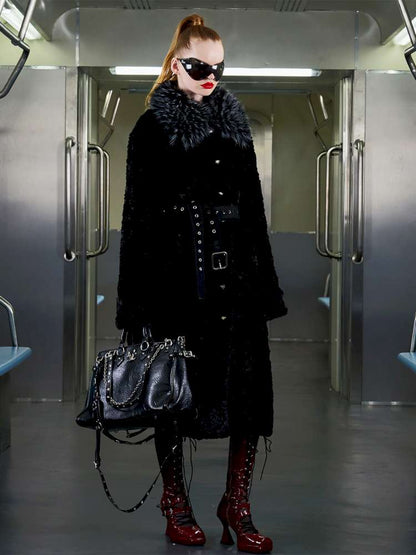 Eco Friendly Fur Panelled Coat【s0000014645】