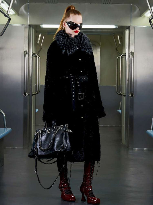 Eco Friendly Fur Panelled Coat【s0000014645】