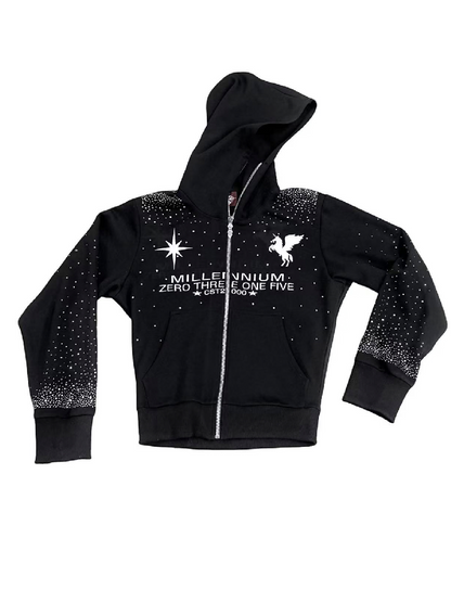 Hot Diamond Embroidery Print Sweatshirt【s0000018226】