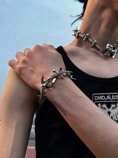 Punk Open Adjustable Custom Bracelet【s0000018867】
