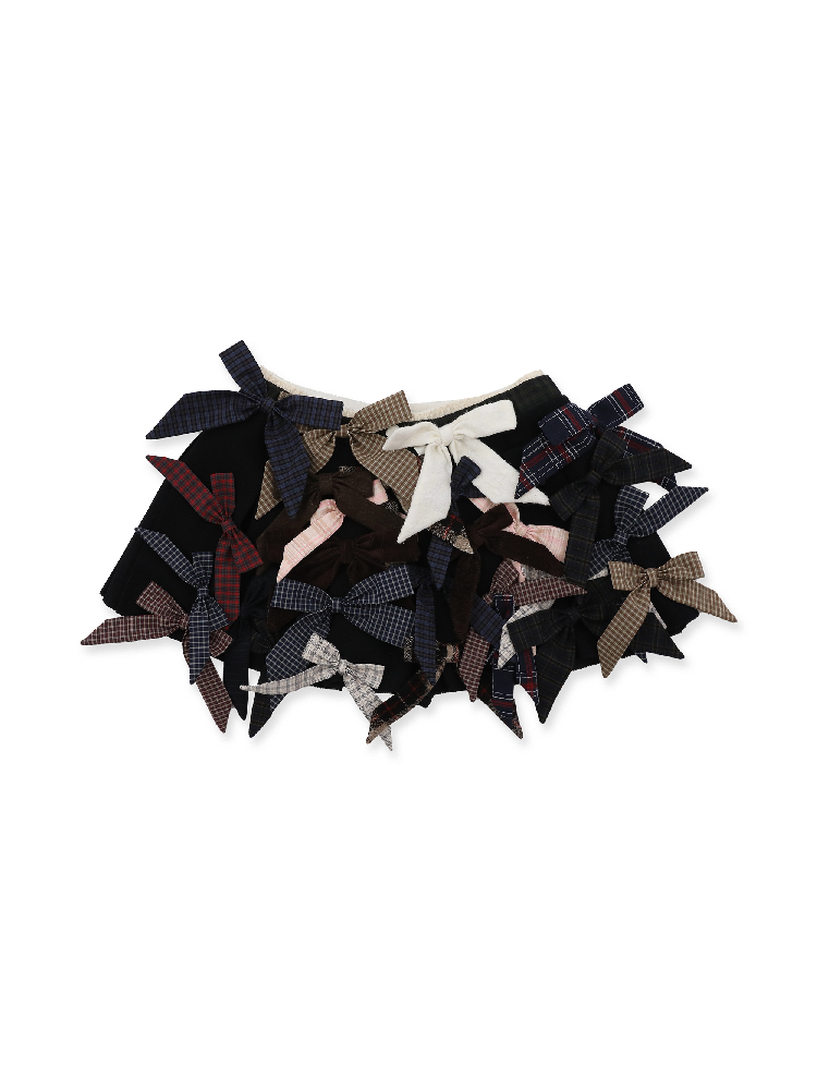 Irregular Multi Bow Pleated Skirt【s0000016099】
