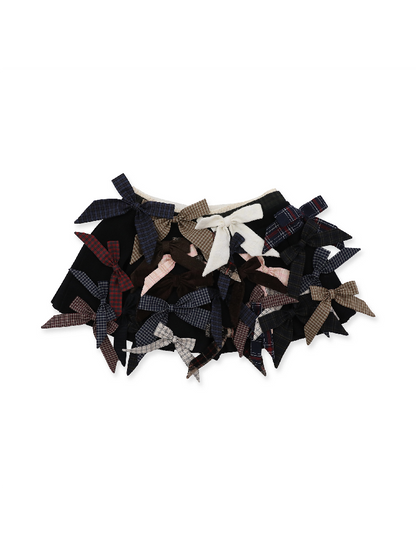 Irregular Multi Bow Pleated Skirt【s0000016099】
