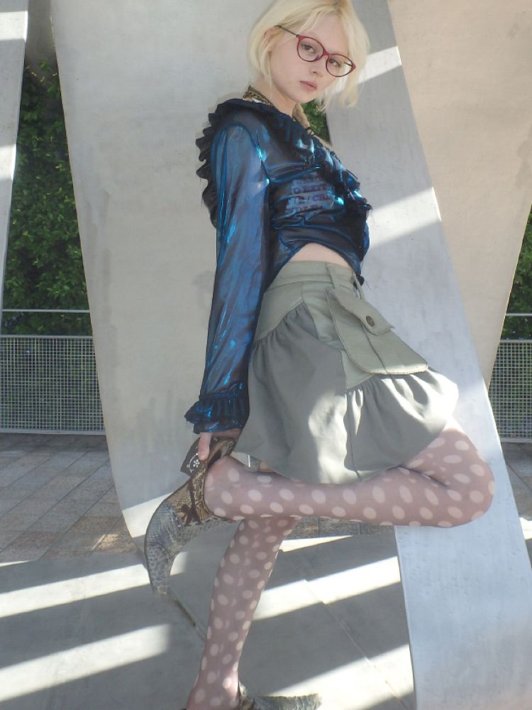 Oddly shaped short skirt【s0000013179】