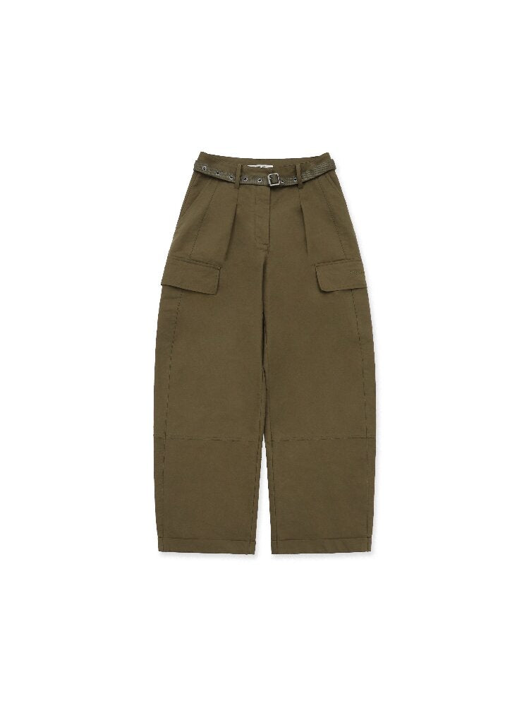 Long Staple Cotton Cargo Trousers【s0000016138】
