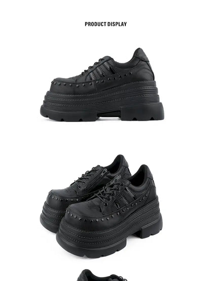 Thick Sole Leather Loafers【s0000014187】