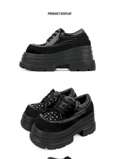 Punk-Chic Platform Ankle Boots【s0000014180】