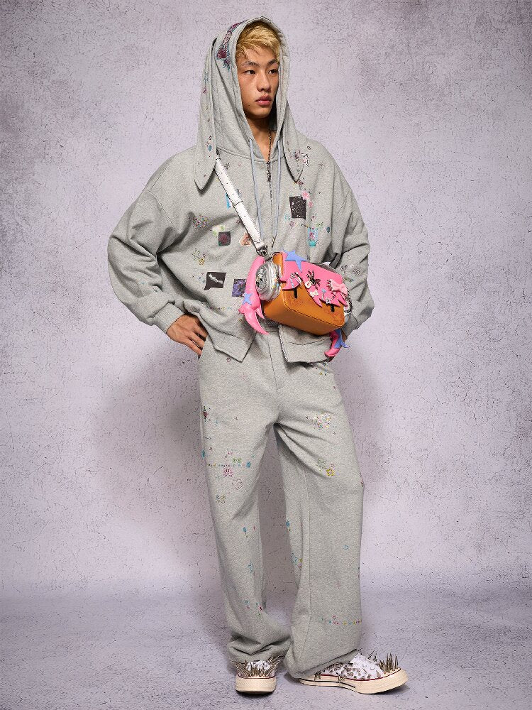 Rhinestone Heavy Duty Sweatpants【s0000018740】