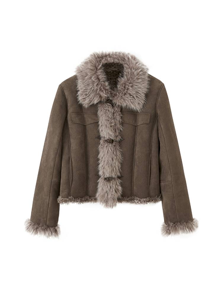 Faux Fur Collar Jacket【s0000014409】