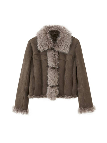 Faux Fur Collar Jacket【s0000014409】