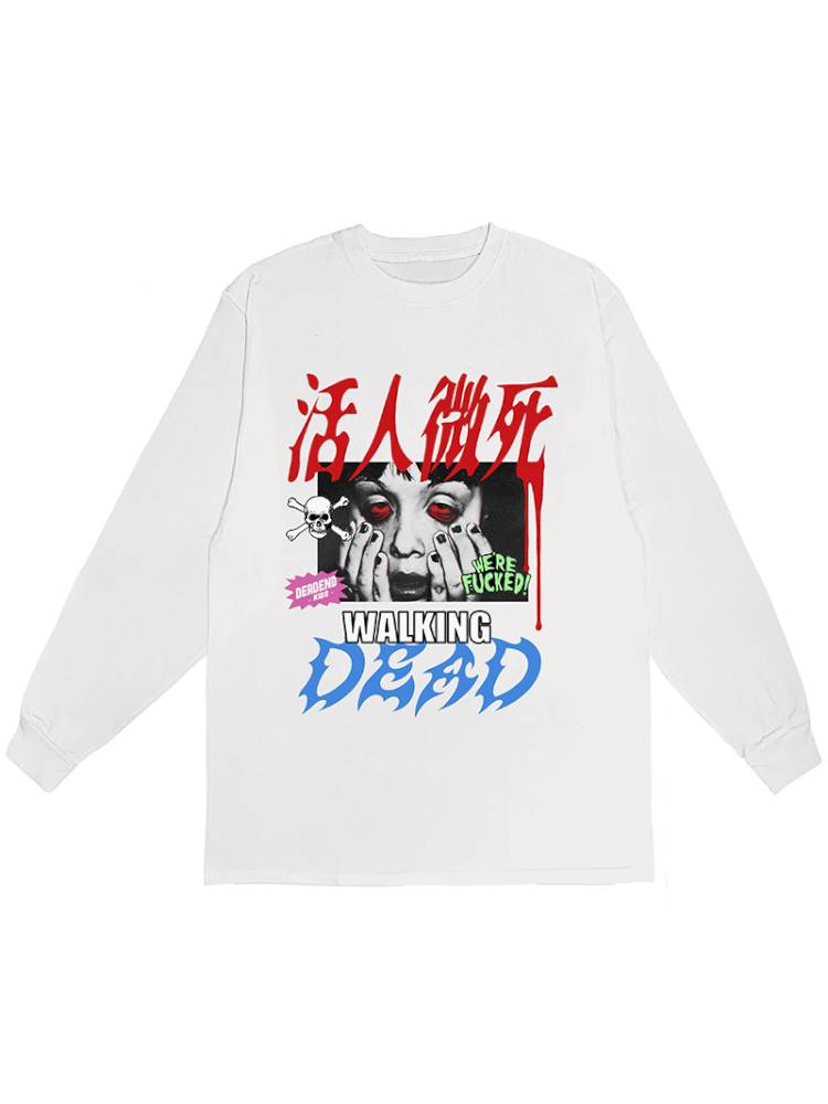American punk subculture long-sleeved sweatshirt【s0000014376】