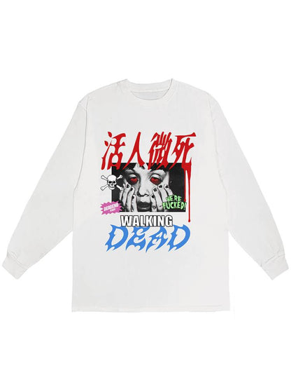 American punk subculture long-sleeved sweatshirt【s0000014376】