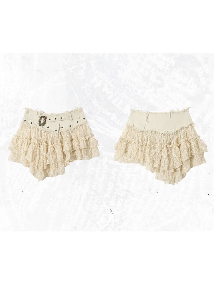 Lace Mesh Half Skirt【s0000011431】