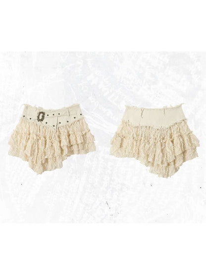 Lace Mesh Half Skirt【s0000011431】