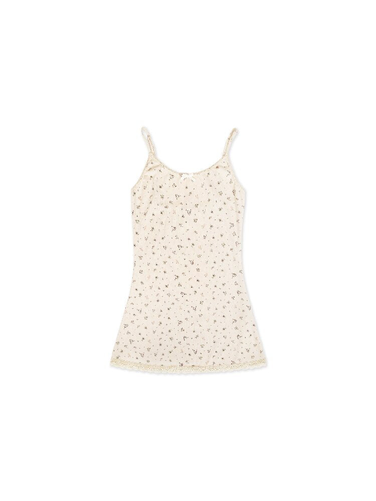 Hand Painted Floral Lace Dress【s0000017923】