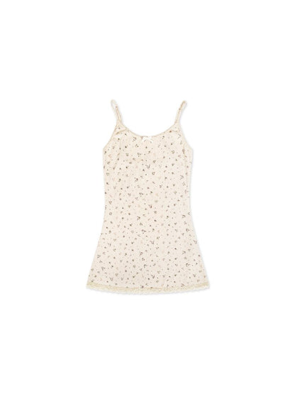 Hand Painted Floral Lace Dress【s0000017923】