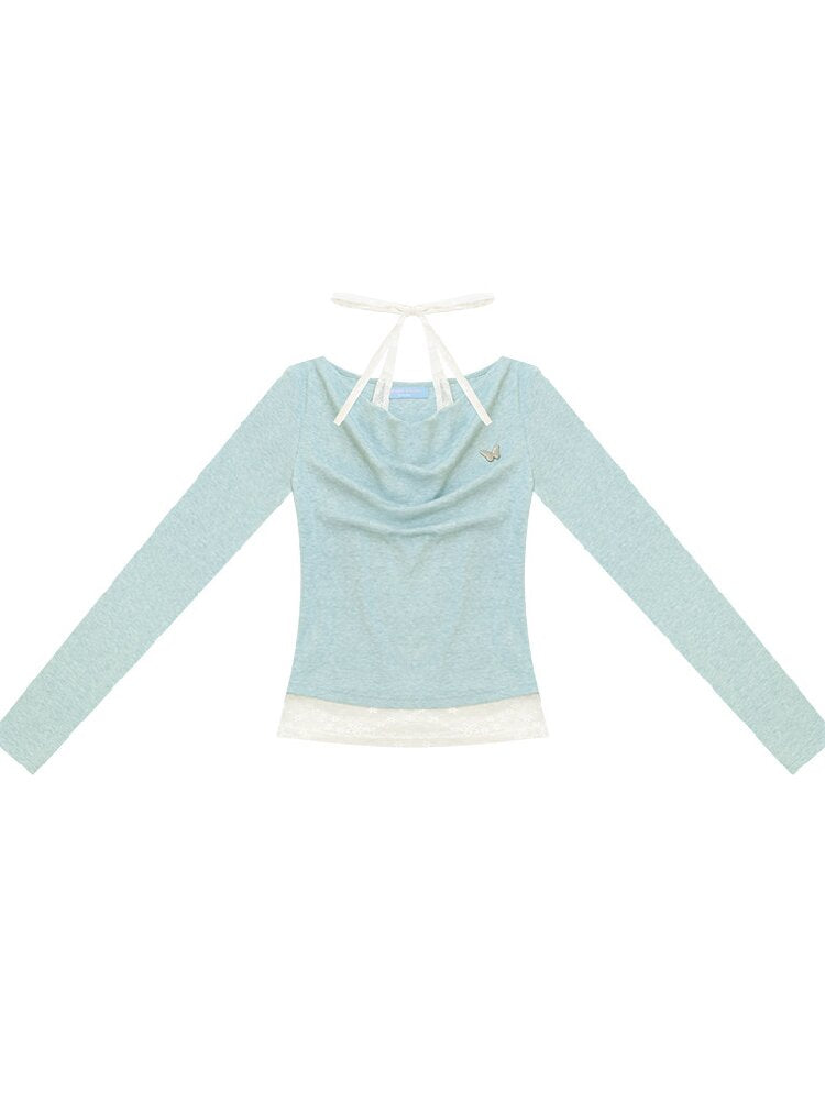 Gentle Swing Collar Knit Sweater Top【s0000017884】