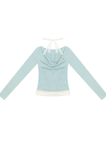 Gentle Swing Collar Knit Sweater Top【s0000017884】