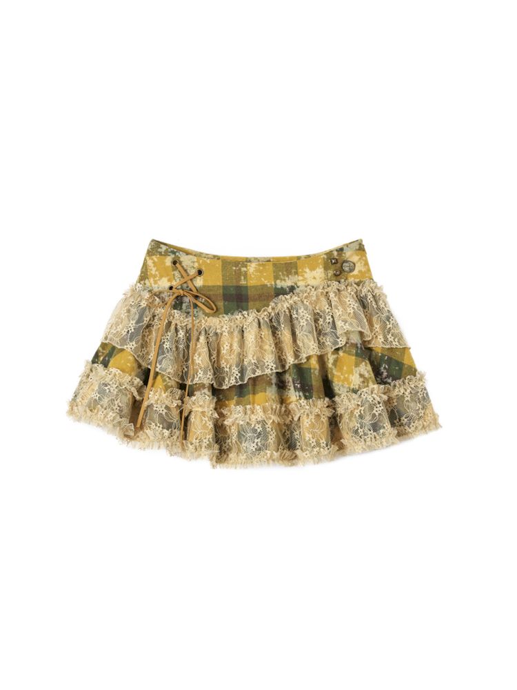 Lace Splicing Multi-Layer Cake Skirt [S0000009973]