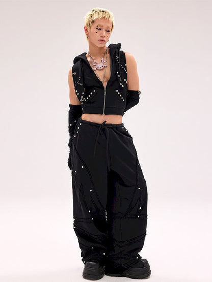 Studded Rabbit Ear Vest Jacket【s0000012182】