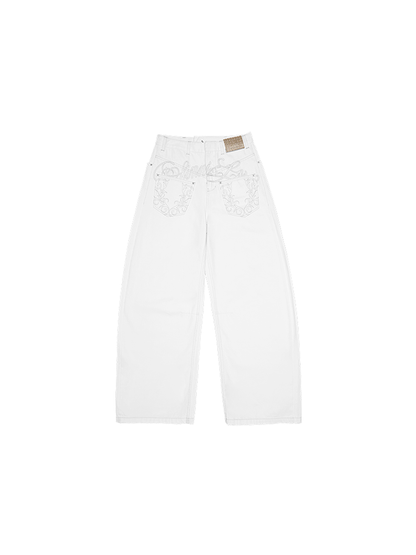 Old washed scimitar jeans【s0000012391】