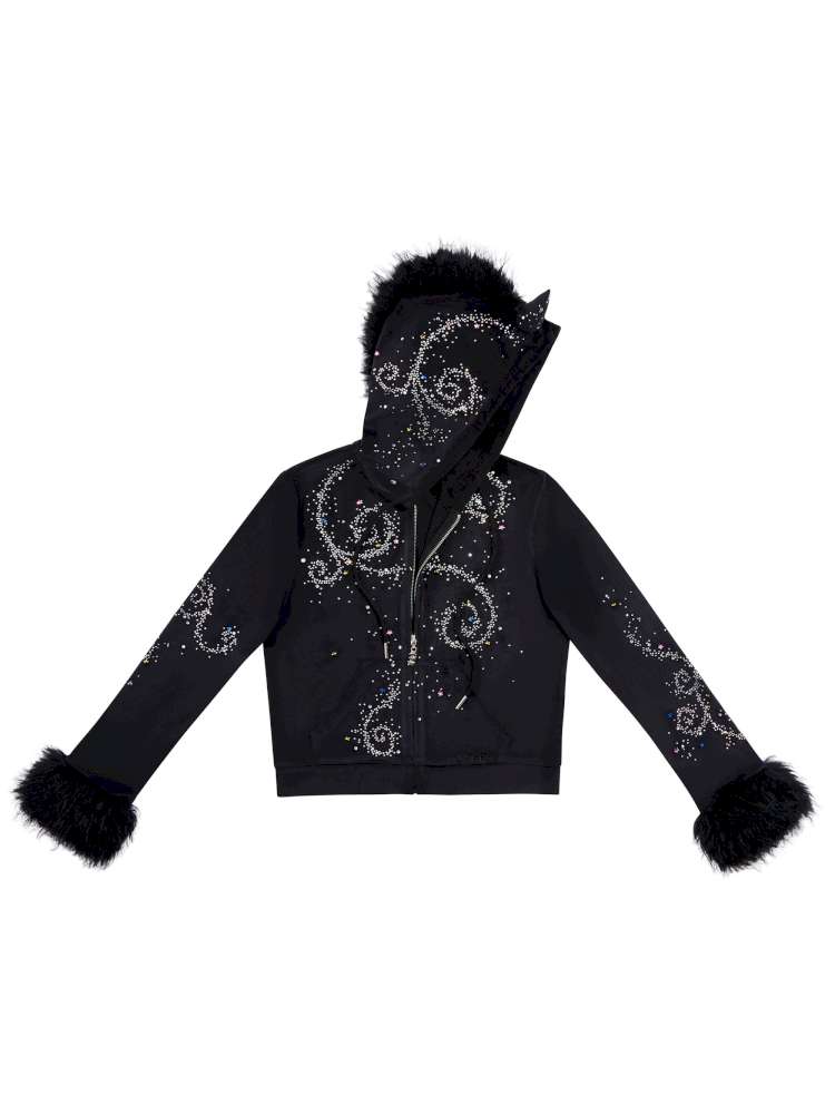 Horse Unicorn Velvet Diamond Coat【s0000015377】