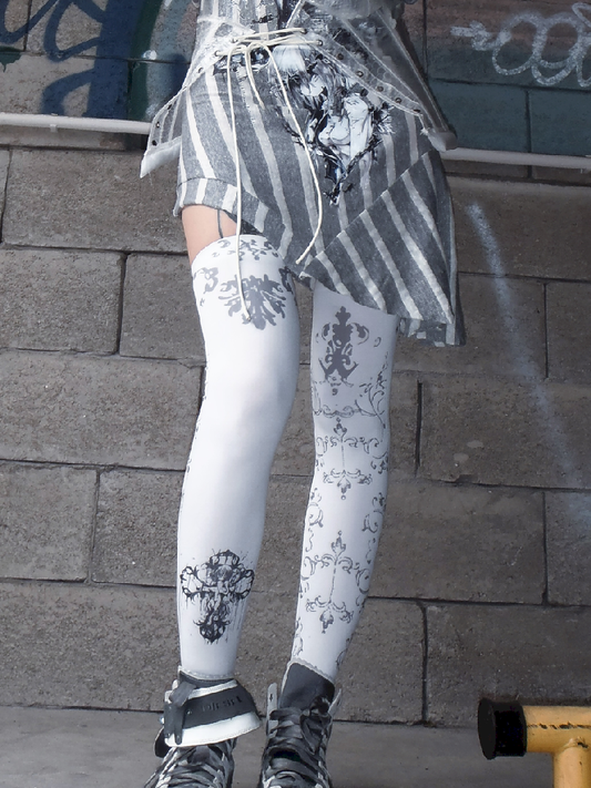 Printed Knee Socks [S0000010455]