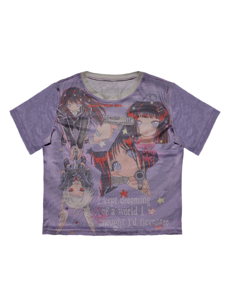 KillAngel Short Sleeve Mesh T-Shirt【s0000012330】