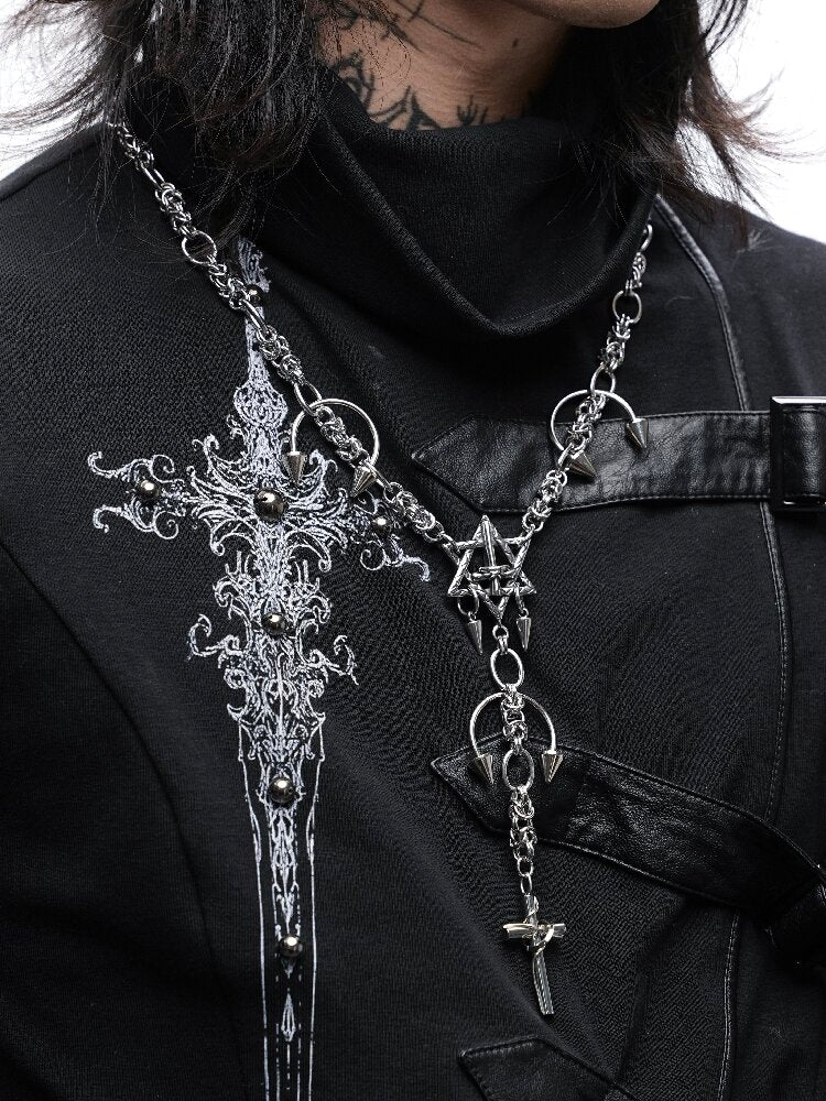 Forbidden Thorn Goth Heavy Necklace【s0000018984】
