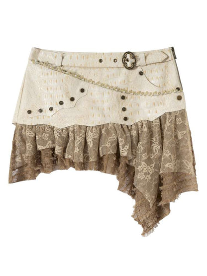 Heavy Work Irregular Piece Culottes【s0000014654】