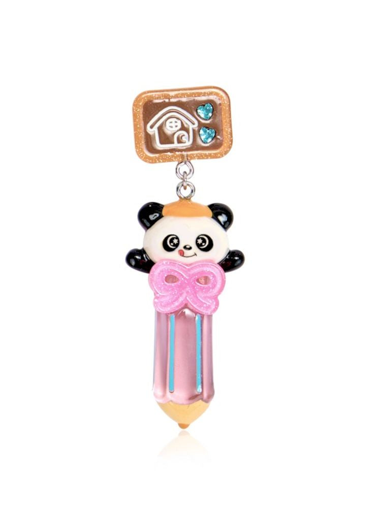 Panda 3D Pencil Resin Necklace and Earrings【s0000006107】
