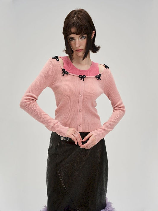 Fake two-piece wool sweater【s0000005302】