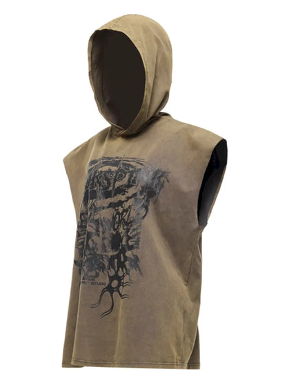 Wasteland Unisex Sleeveless Hoodie【s0000014019】