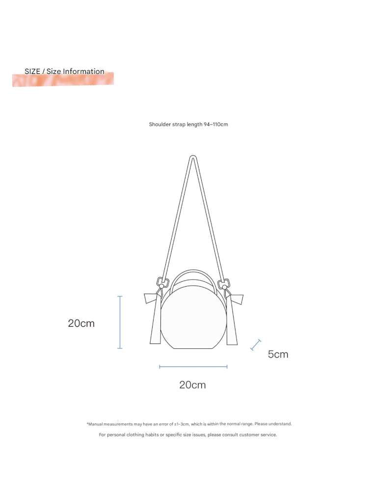 Blue Rabbit Plush Round Cake Bag【s0000015373】