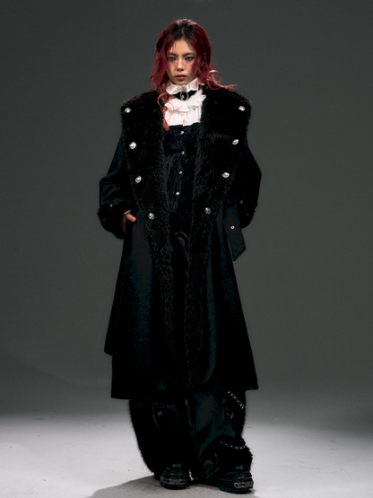 Lace Up Silhouette Tweed Coat【s0000015022】