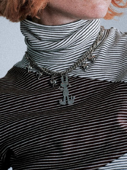 Wicked Three Eyed Bunny Necklace 【s0000005404】